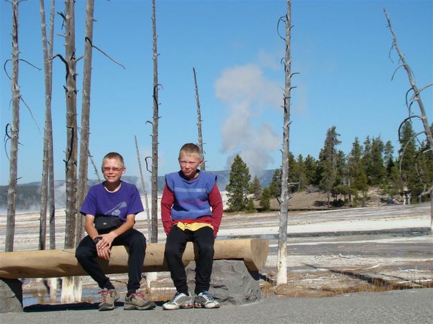 David & Daryl at Yellowstone. Photo by Vogel Family.