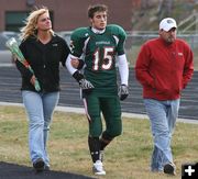 Senior Aaron Milne. Photo by Clint Gilchrist, Pinedale Online.