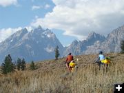 Tetons as the backdrop. Photo by Vogel Family.