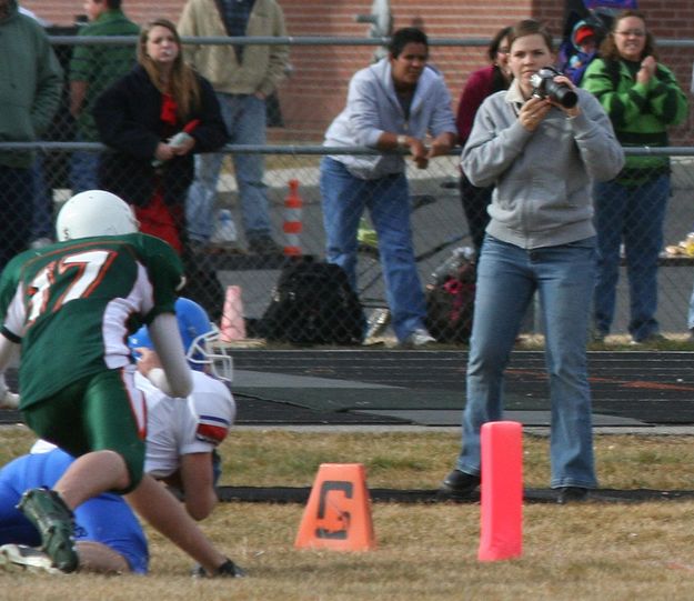 Lovell 14 - Pinedale 0. Photo by Clint Gilchrist, Pinedale Online.