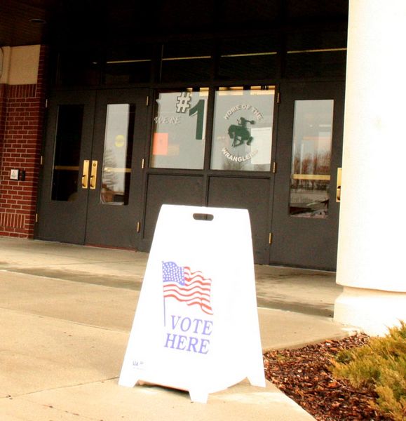 Polling Location in Pinedale. Photo by Dawn Ballou, Pinedale Online.