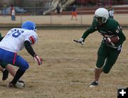 Running out the clock. Photo by Clint Gilchrist, Pinedale Online.