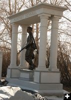 Statue Platform. Photo by Dawn Ballou, Pinedale Online.