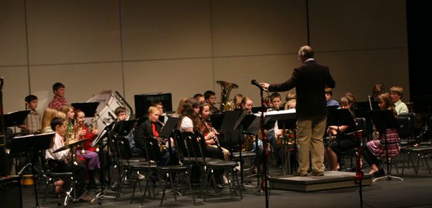 6th Grade Band. Photo by Pam McCulloch, Pinedale Online.