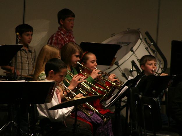6th Grade Band. Photo by Pam McCulloch, Pinedale Online.