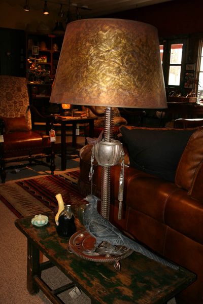Pheasant Lamp. Photo by Dawn Ballou, Pinedale Online.