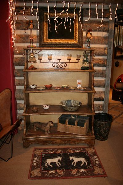 Decorative Bookshelf. Photo by Dawn Ballou, Pinedale Online.