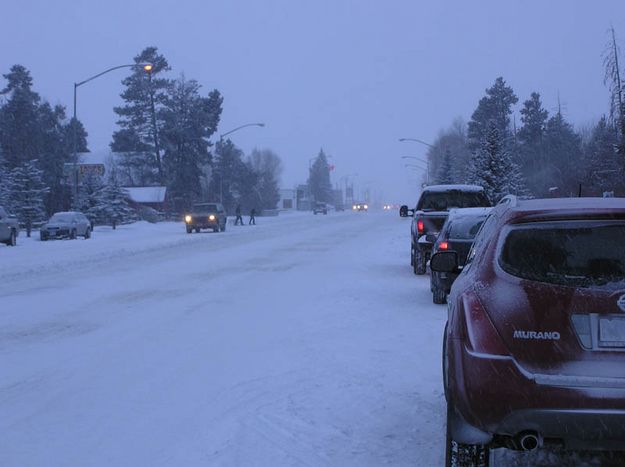 Snowy Pinedale. Photo by Bob Rule, KPIN 101.1 FM.