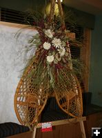 Snowshoe Wreath. Photo by Dawn Ballou, Pinedale Online.