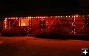 Festive Porch. Photo by Dawn Ballou, Pinedale Online.