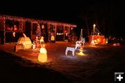 Deer and Snowmen. Photo by Dawn Ballou, Pinedale Online.