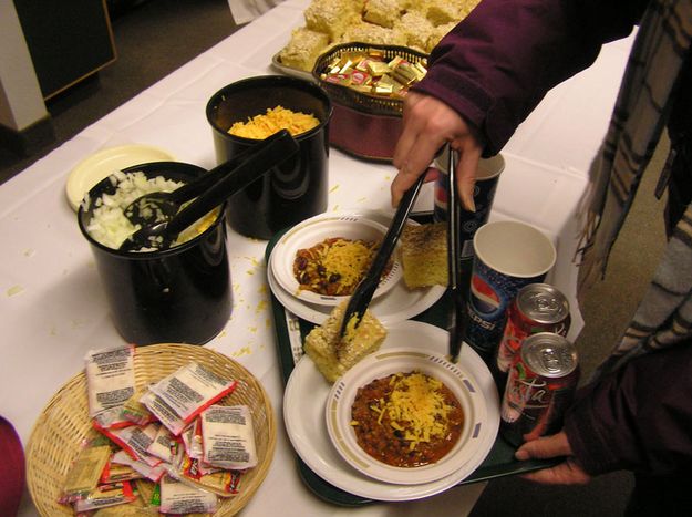 Great food. Photo by Bob Rule, KPIN 101.1 FM Radio.