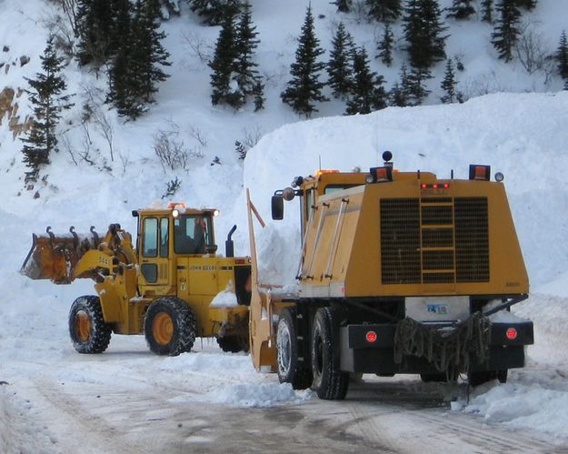 Big Snowbank. Photo by Ed Smith, WYDOT.