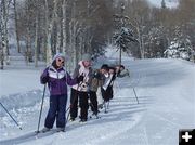 Pinedale 4th Graders. Photo by Bob Barrett, Pinedale Ski Education Foundation.