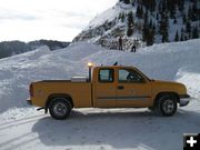 Big job ahead for WYDOT crews. Photo by Ed Smith, WYDOT.