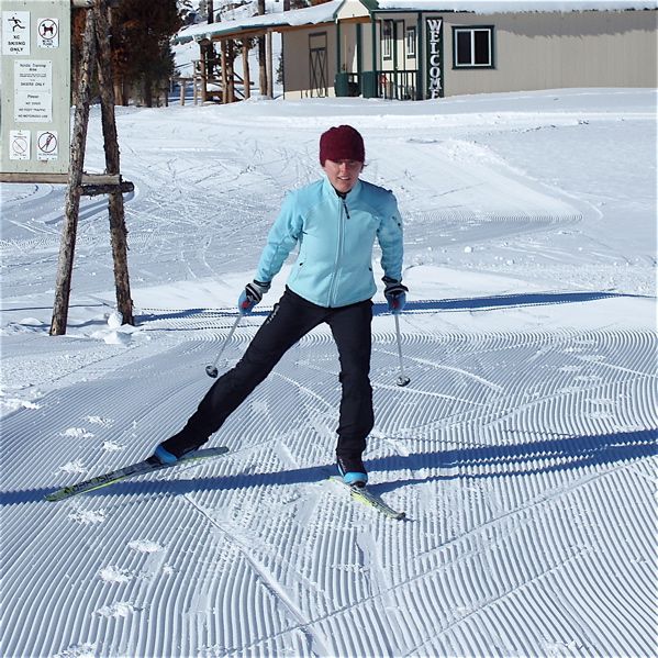 Danielle Turk-Bly. Photo by Bob Barrett, Pinedale Ski Education Foundation.