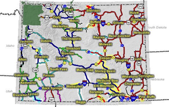 Road Conditions. Photo by Wyoming Department of Transportation.