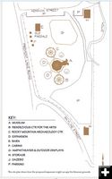 Site Plan. Photo by Museum of the Mountain Man.