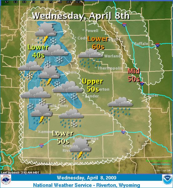 April 8 2009. Photo by National Weather Service.