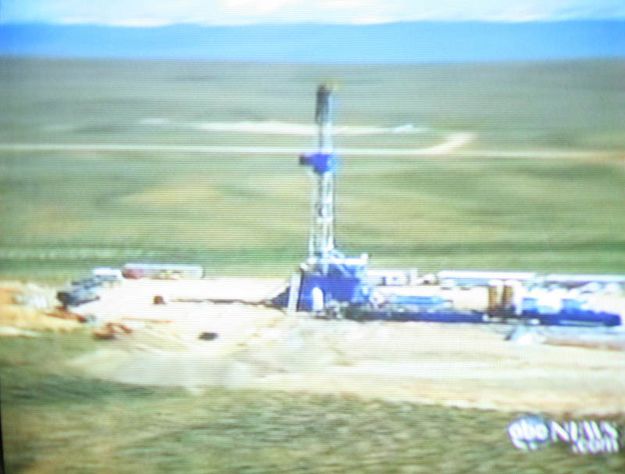 Natural Gas drilling. Photo by Pinedale Online.