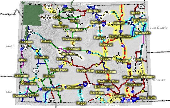 Road Closures. Photo by Wyoming Department of Transportation.