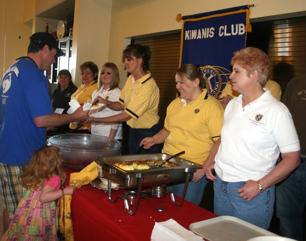 Kiwanis Breakfast. Photo by Pam McCulloch, Pinedale Online.