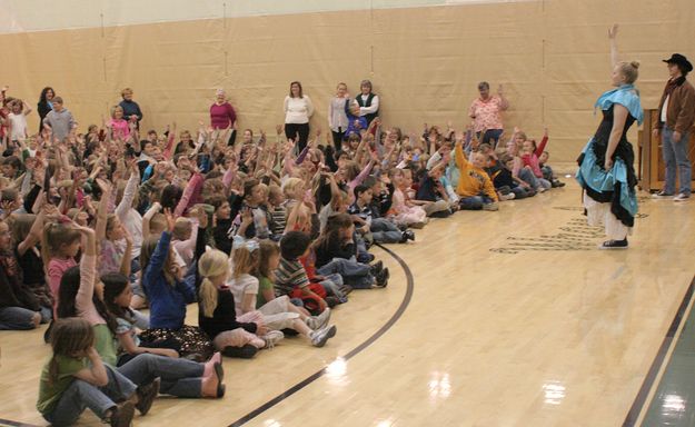 Q and A. Photo by Tim Ruland, Pinedale Fine Arts Council.