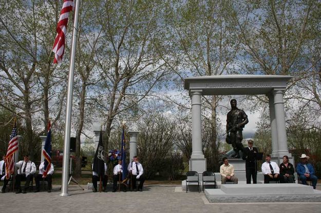 Memorial Day Observance. Photo by Dawn Ballou, Pinedale Online.