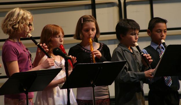 Recorders. Photo by Pam McCulloch, Pinedale Online.