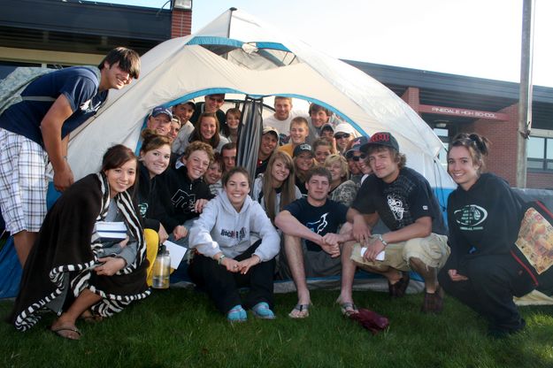 Big Will's Tent. Photo by Pam McCulloch, Pinedale Online.