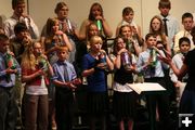 7th & 8th Grade Choir. Photo by Pam McCulloch, Pinedale Online.