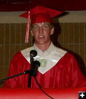 Valedictorian Priddis. Photo by Dawn Ballou, Pinedale Online.