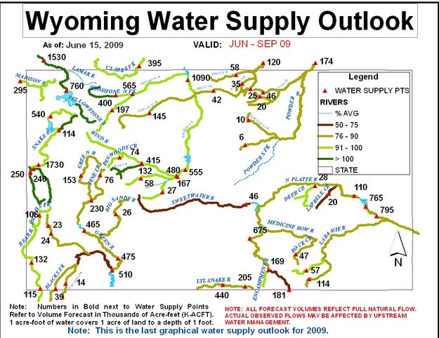 Wyoming water supply outlook. Photo by NOAA.
