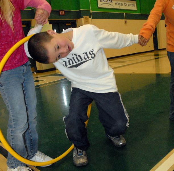 Pass the hoop. Photo by Janet Montgomery.