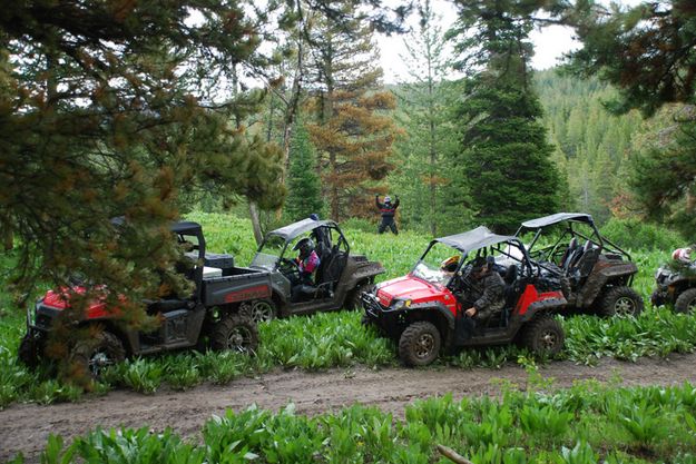 On the trail. Photo by Ruth Neely, Bucky's Outdoors.