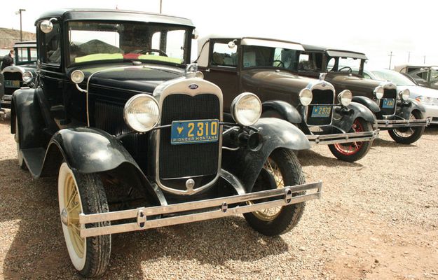 Model A Fords. Photo by Dawn Ballou, Pinedale Online.