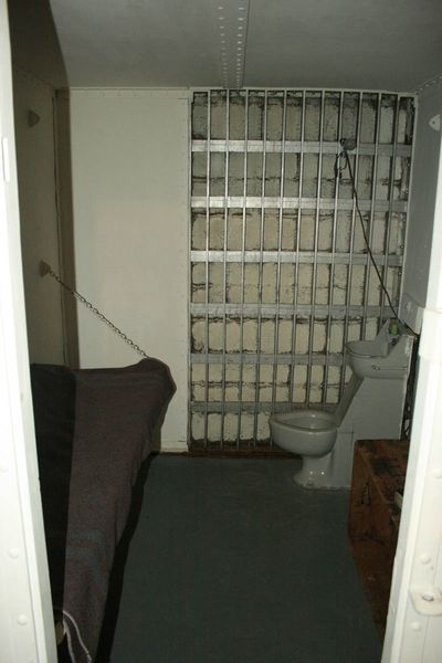 Old Jail Cell. Photo by Dawn Ballou, Pinedale Online.