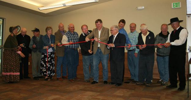 Ribbon Cutting Ceremony. Photo by Dawn Ballou, Pinedale Online.