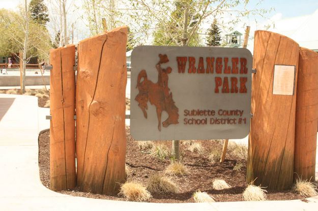 Wrangler Park. Photo by Dawn Ballou, Pinedale Online.