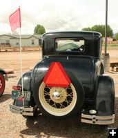 Triangle and flag. Photo by Dawn Ballou, Pinedale Online.