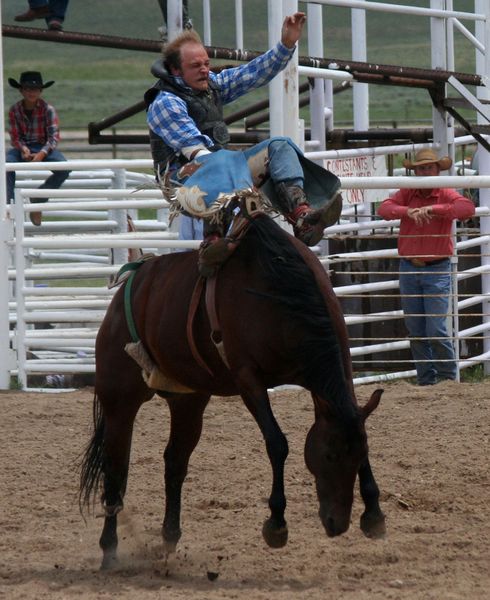 Bareback Ride. Photo by Clint Gilchrist, Pinedale Online.