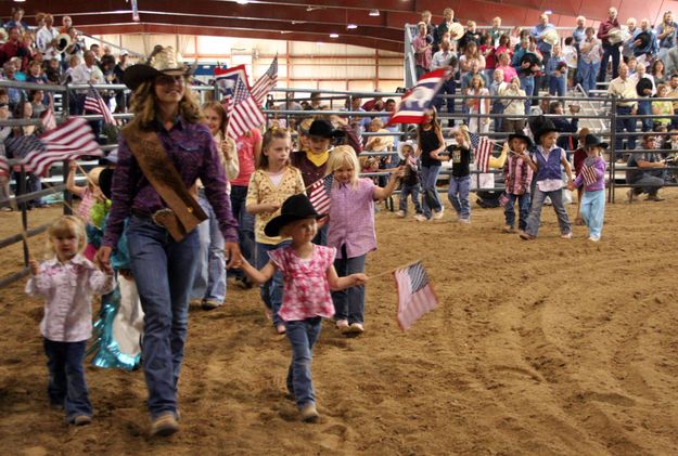 Grand Entry. Photo by Clint Gilchrist, Pinedale Online.