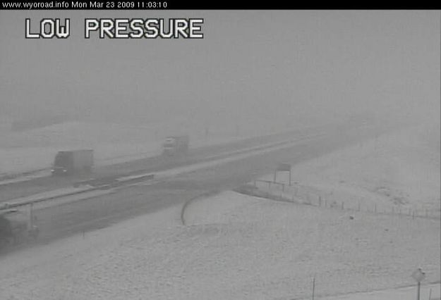 March 23, 2009 I-80. Photo by Wyoming Department of Transportation.