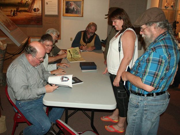 Book Signing. Photo by Dawn Ballou, Pinedale Online.