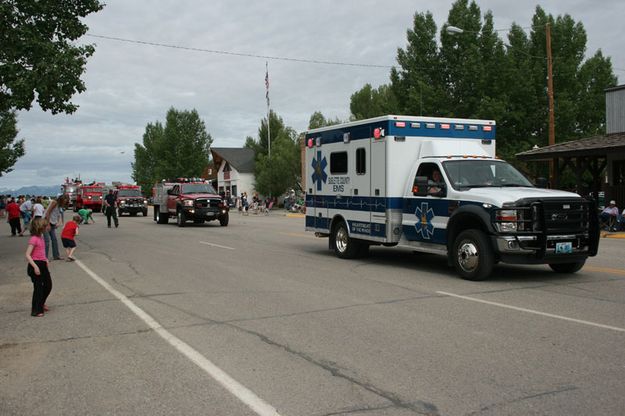 Emergency Responders. Photo by Dawn Ballou, Pinedale Online.