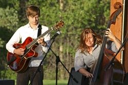 Music in the Park. Photo by Stephen Crane, Pinedale Roundup.