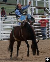 Bareback Ride. Photo by Clint Gilchrist, Pinedale Online.