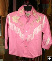 Pink Cowgirl Shirt. Photo by Dawn Ballou, Pinedale Online.