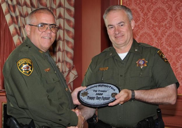 Tony Fagnant Top Trooper. Photo by Wyoming Department of Transportation.