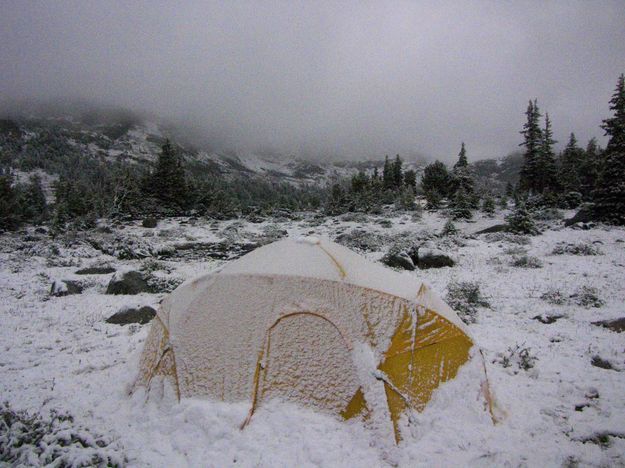 Snow Camping. Photo by Dave Bell.